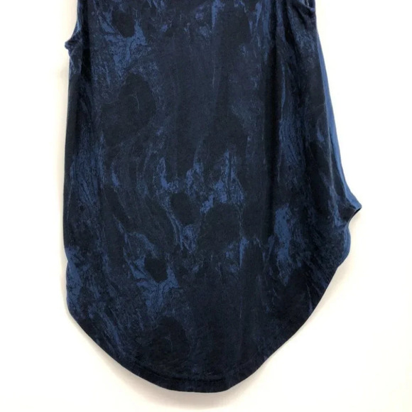 Adidas Navy Blue muscle tank top tie died draped back SP - Picture 8 of 14